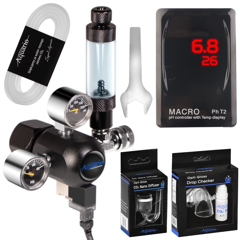 Aquario Exclusive 2.0 - CO2 set with solenoid and pH computer